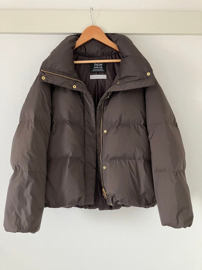 アンフィーロVERY掲載 TAIONコラボ ショートダウン ブラウンM