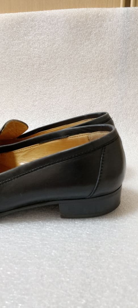 HERMES　ローファーヒール 　36 1/2 ブラック23.5cm