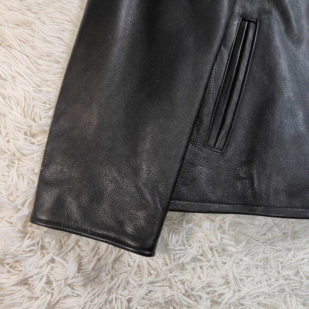 希少USA　80s エルエルビーン　レザージャケット　ブルゾン　山羊革　黒　M