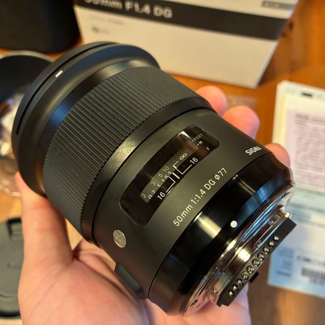 SIGMA 50mm F1.4 DG レンズ F/NIKON