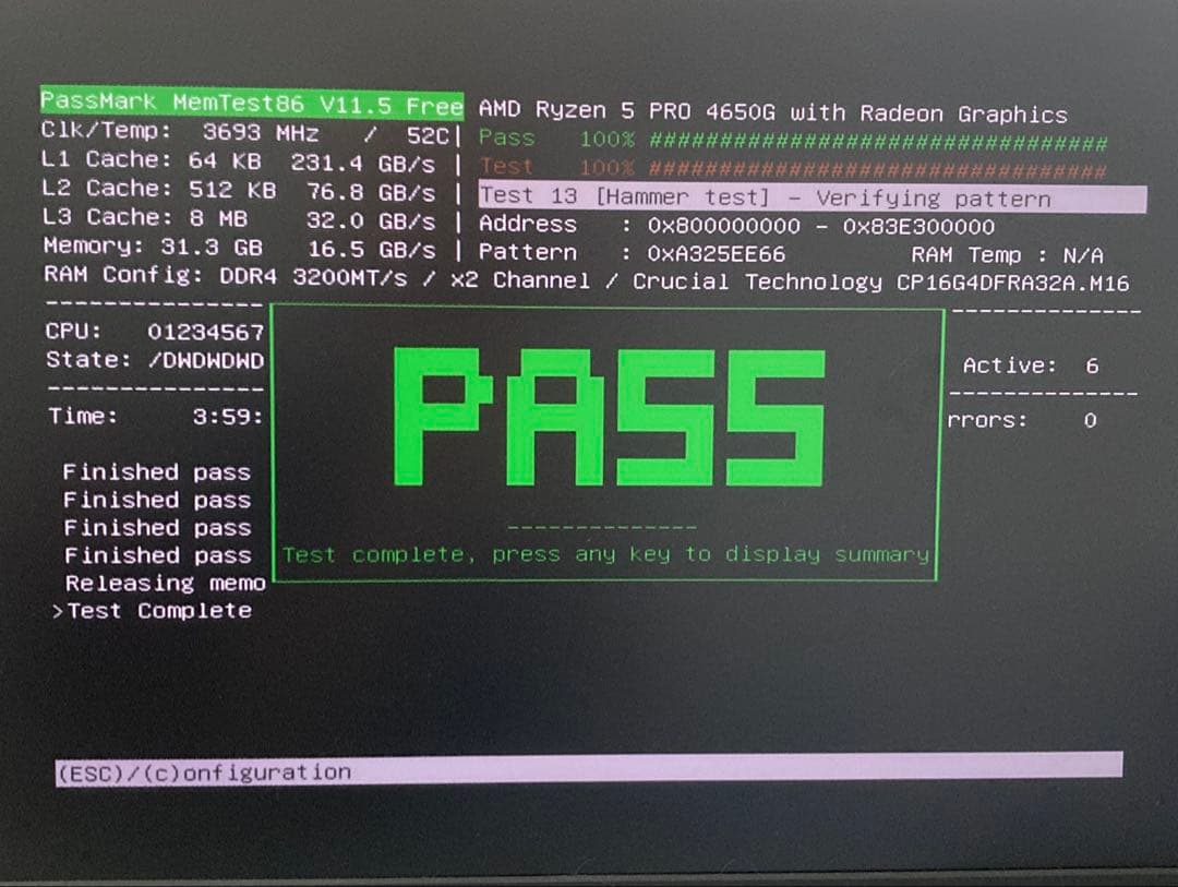 【動作確認済】 Crucial DDR4 16GB ×2（計32GB）