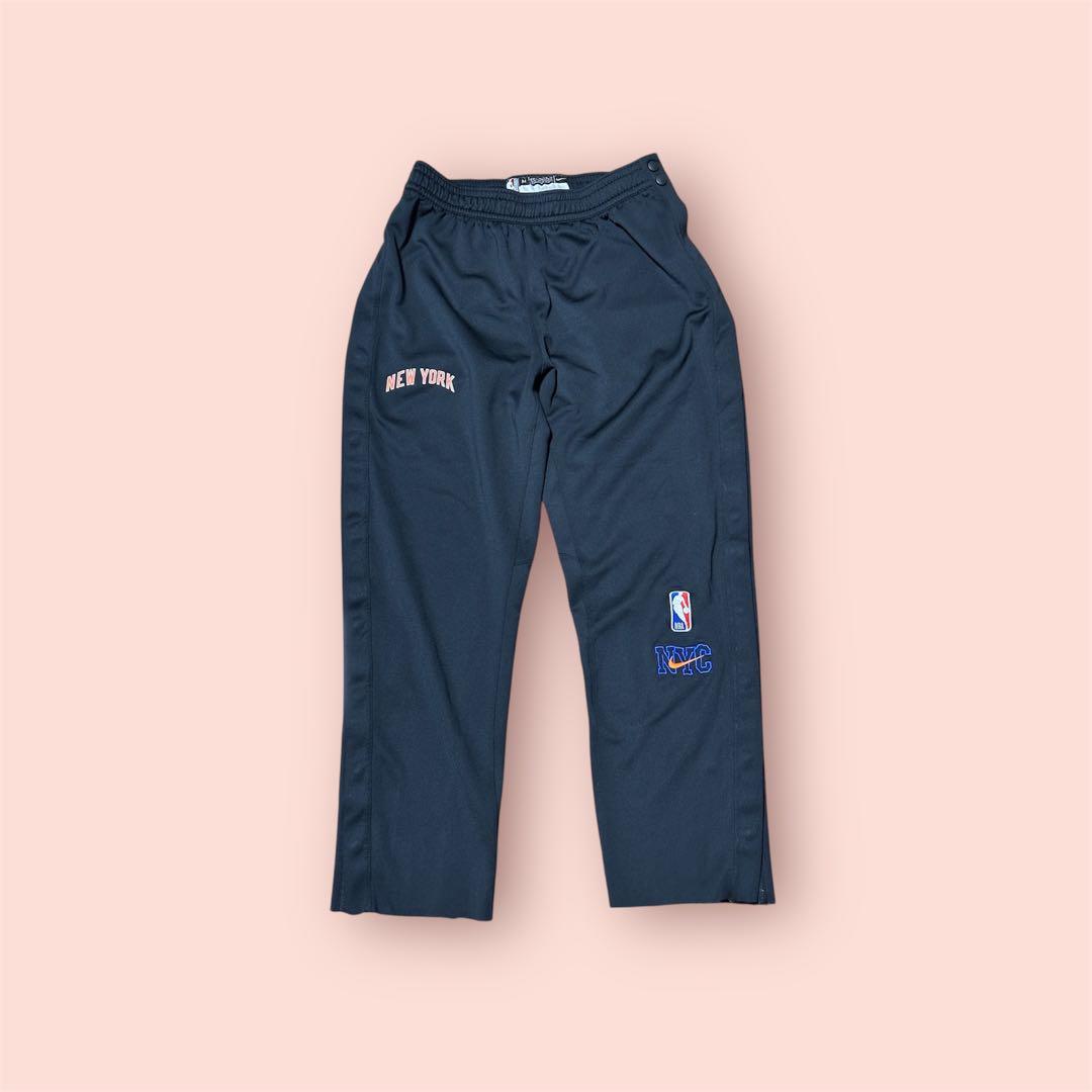 ナイキニックスNBA選手支給品Cityワームアップブレイクパンツ Mサイズ