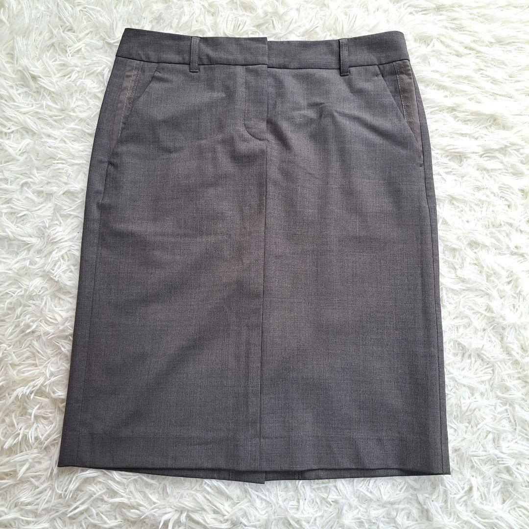 【美品】【Theory】３ピース　パンツスカート　セットアップ　スーツ　グレー