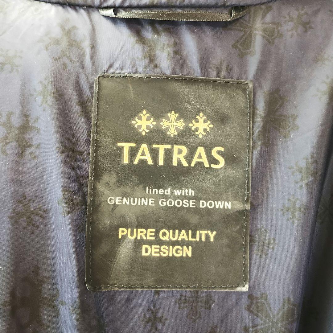 TATRAS CERTOSA ダウン ネイビー 高級 Rライン ファー ツイード