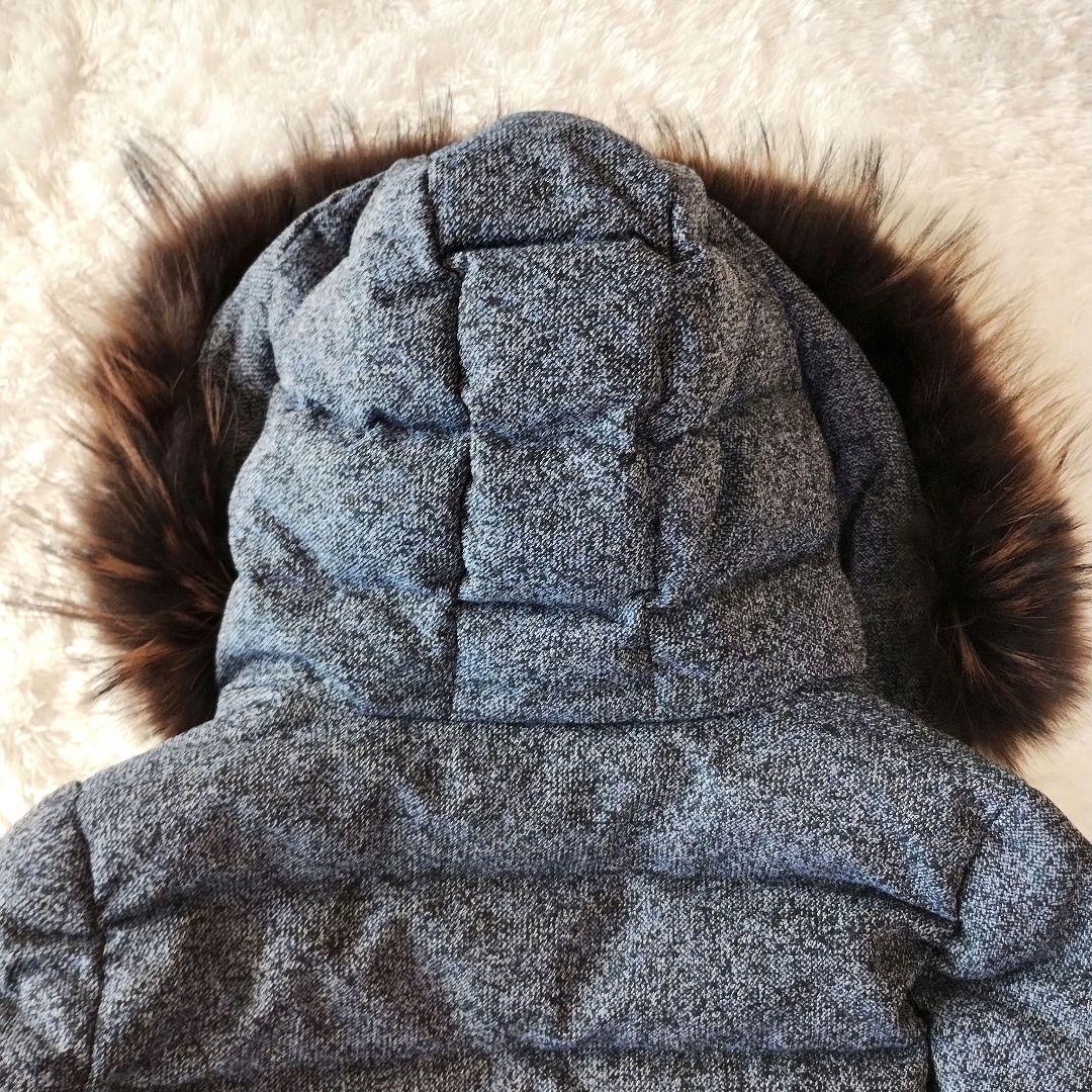 TATRAS CERTOSA ダウン ネイビー 高級 Rライン ファー ツイード