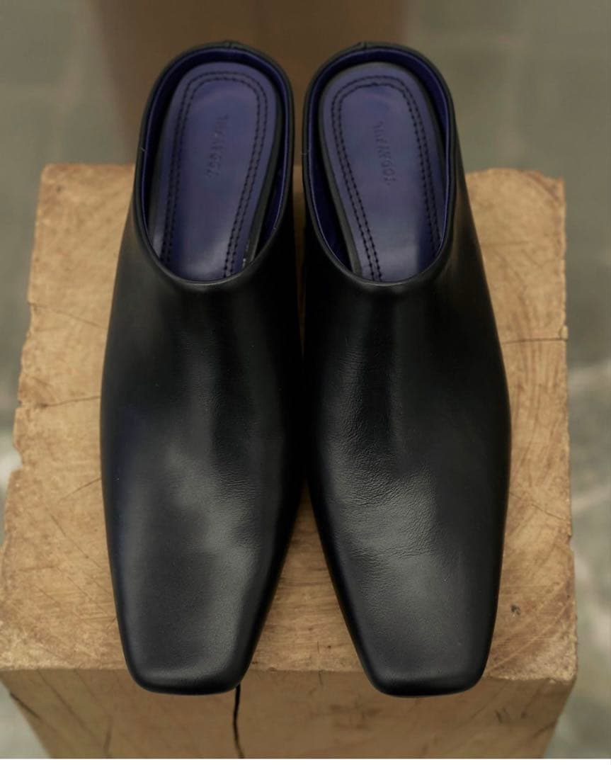 todayful★25AW Square Leather Sabot★37