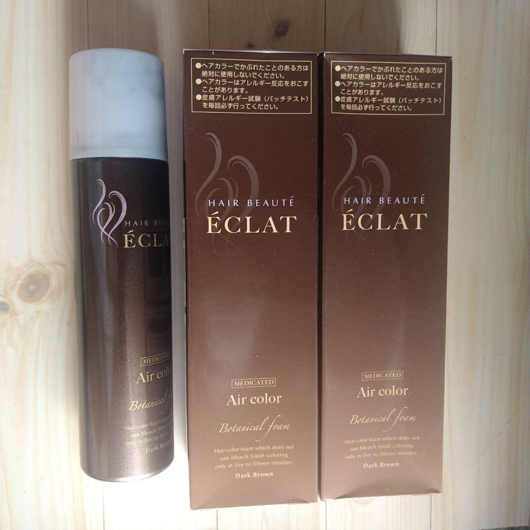 【新品未開封】エクラ ボタニカルエアカラーフォーム ダークブラウン 150g×2