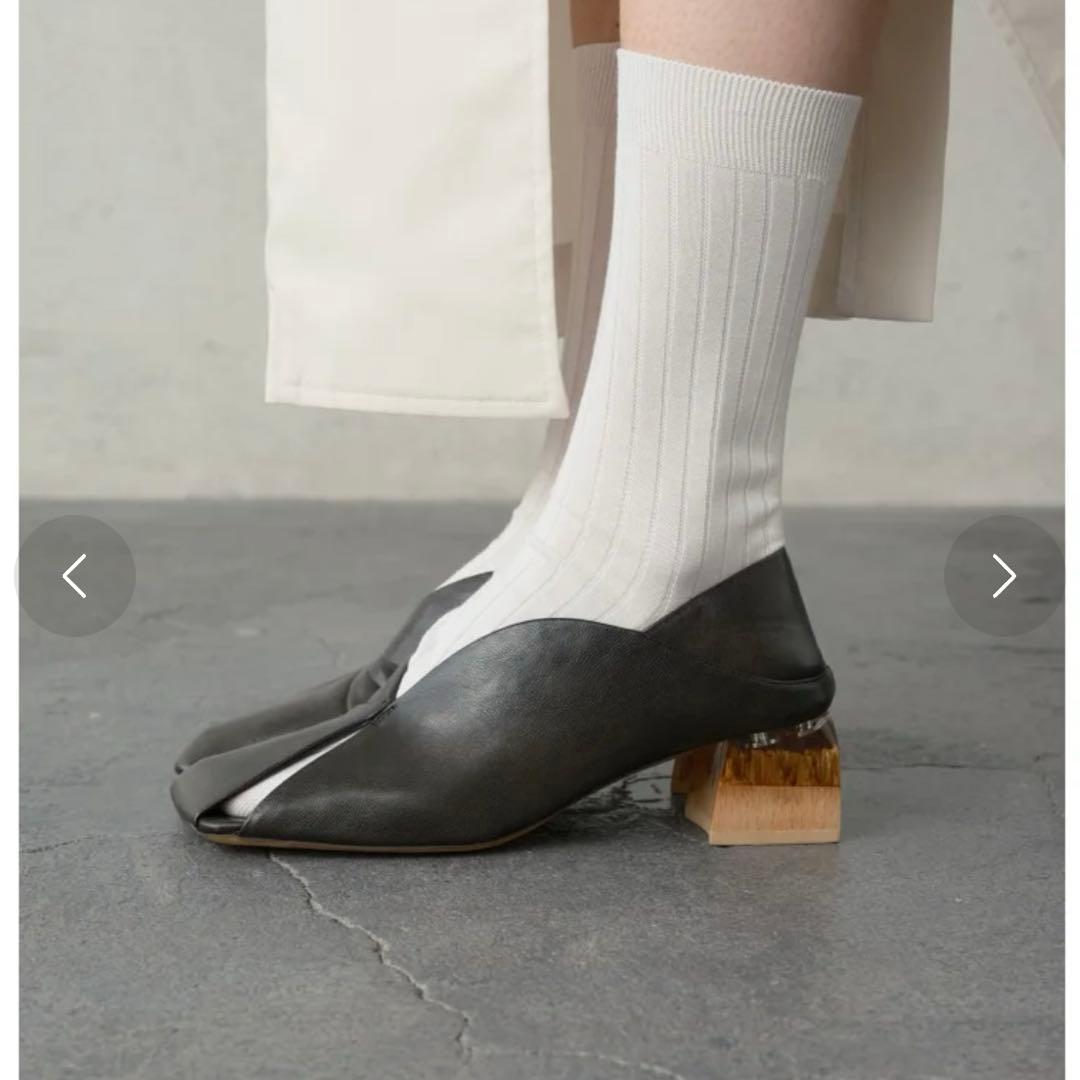 靴 ALM. ERIN OBJETHEEL PUMPS size36