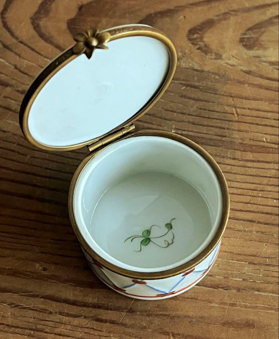 アンティーク リモージュ 蓋付 小物入れ 小箱 フランス製 ボックス