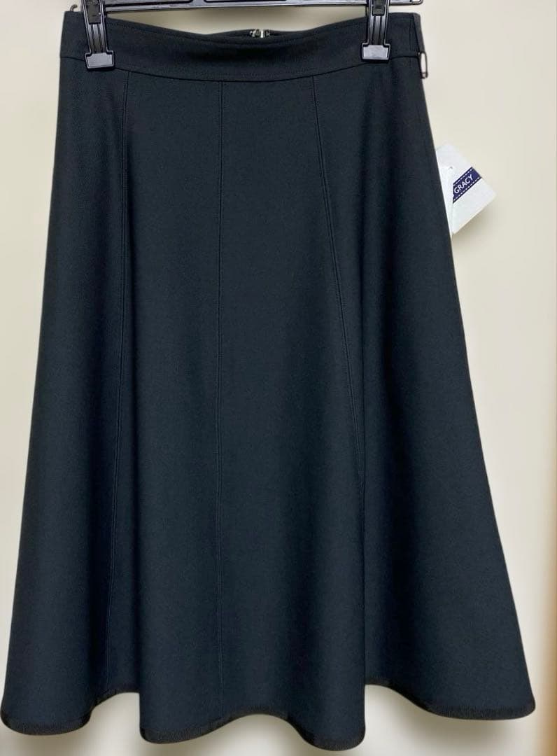 M'sグレイシー　濃紺　フレアスカート 日本製　新品未使用タグ付
