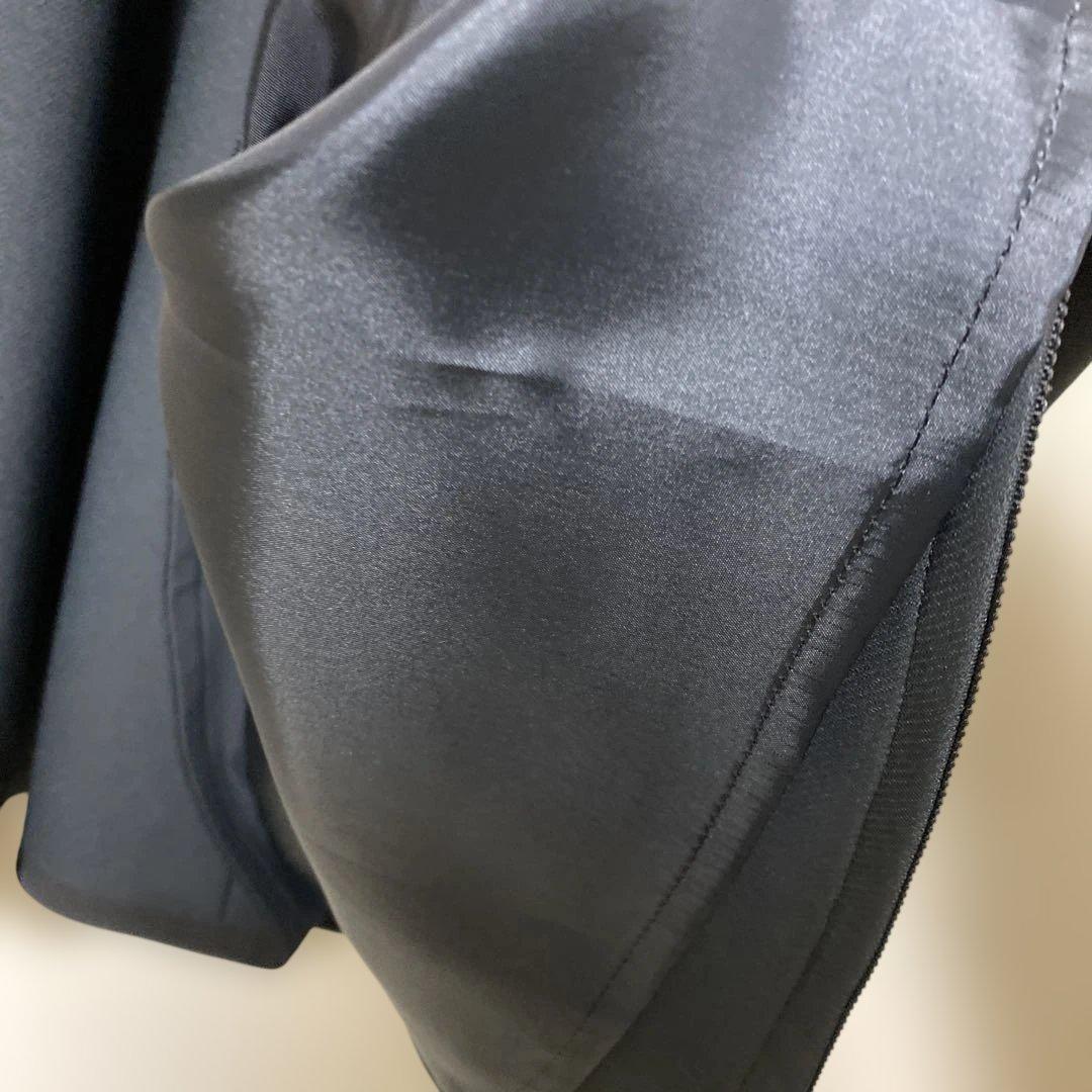 M'sグレイシー　濃紺　フレアスカート 日本製　新品未使用タグ付