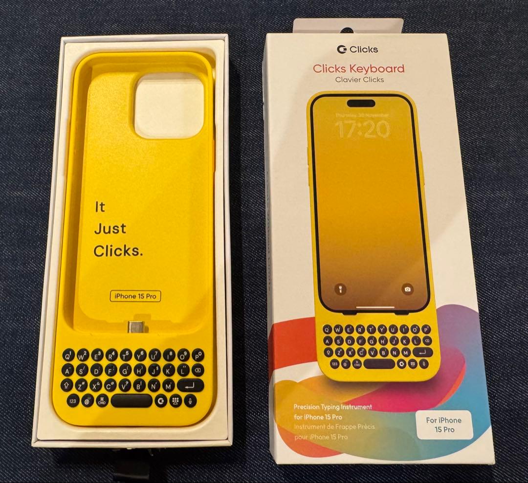 Clicks Keyboard iPhone 15 Pro用 バンブルビー