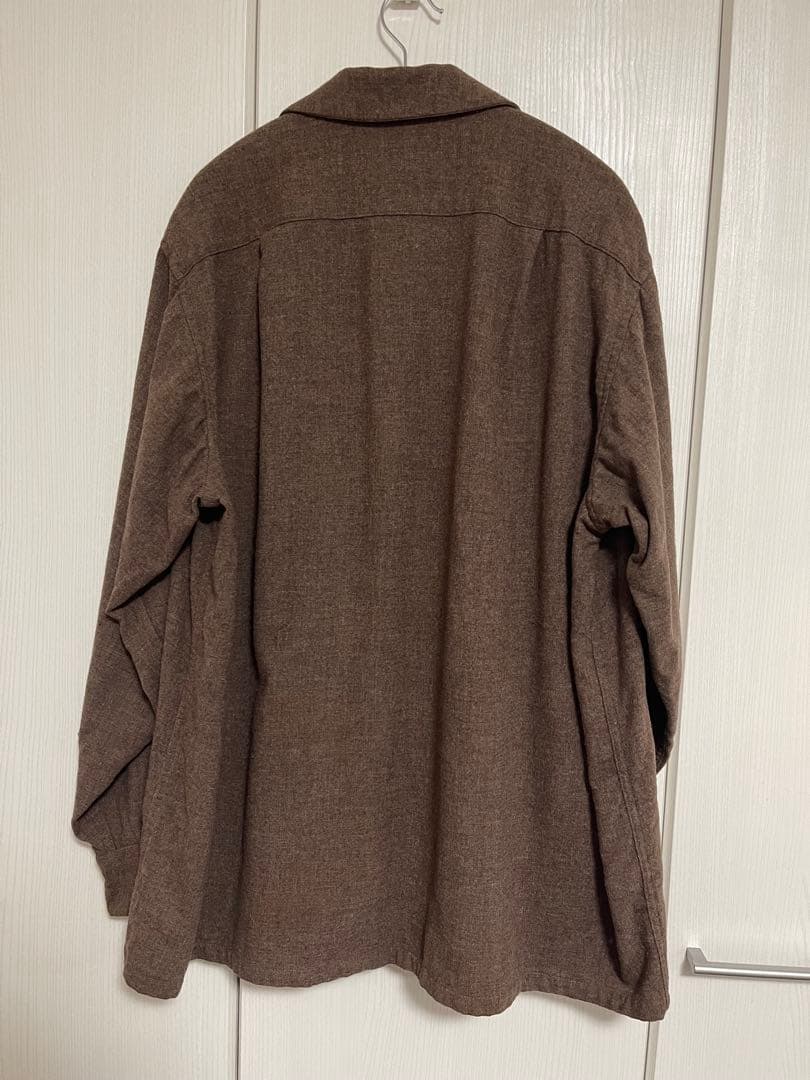 Pendleton 60s 無地 ボードシャツ ブラウン XL