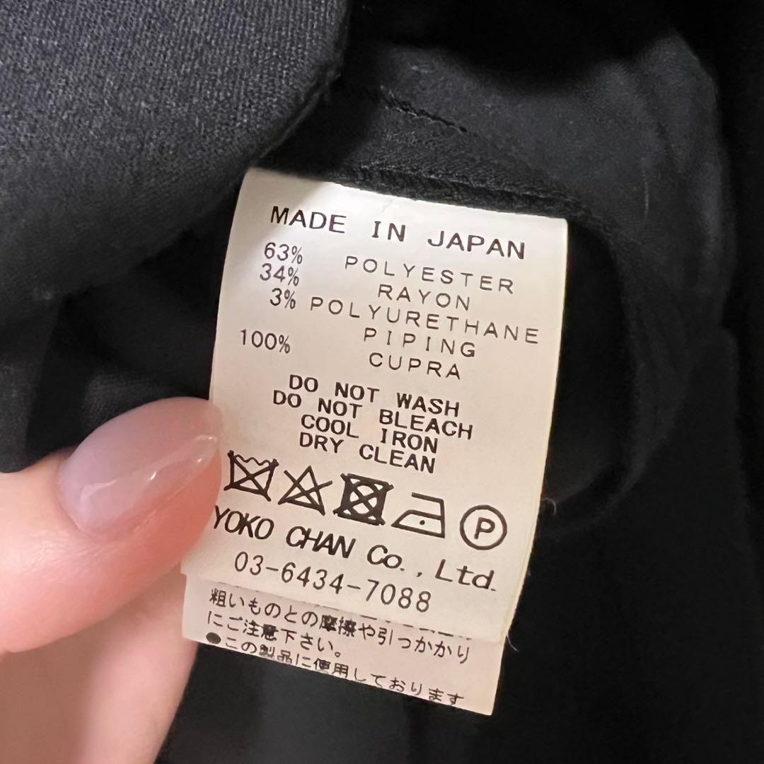 yokochan バックパールスカラップロングスリーブドレス　40