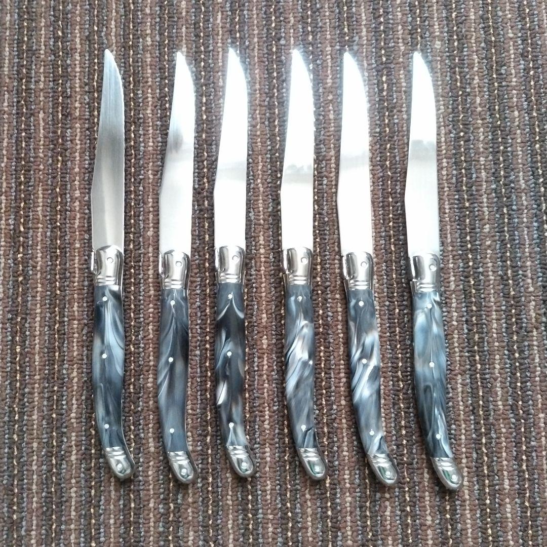 【美品】LAGUIOLE　ラギオール／ライヨール　ステーキナイフ６本セット　共箱