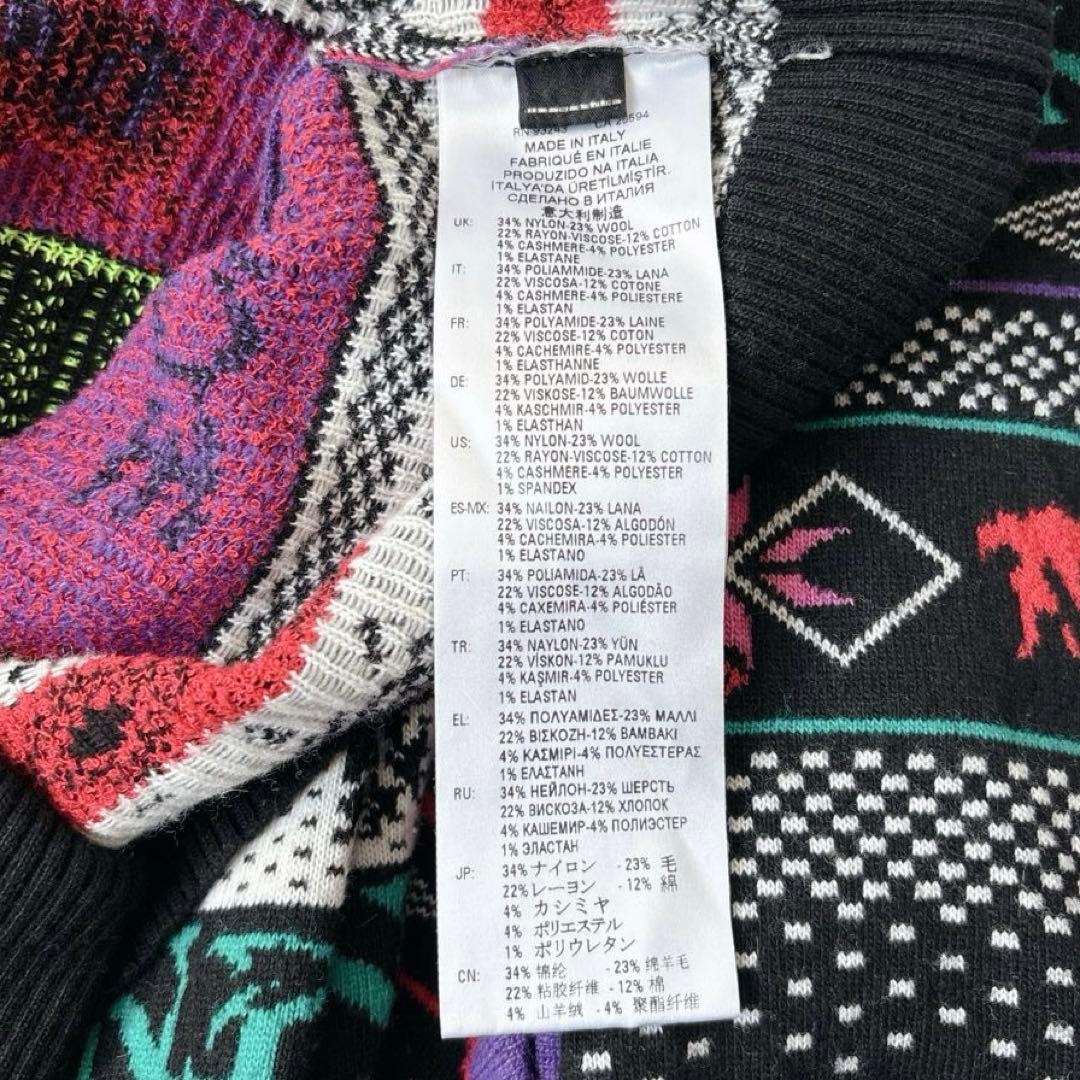 極美品✨【DIESEL】y2k ハイネック　ニットワンピース　イタリア製　黒系