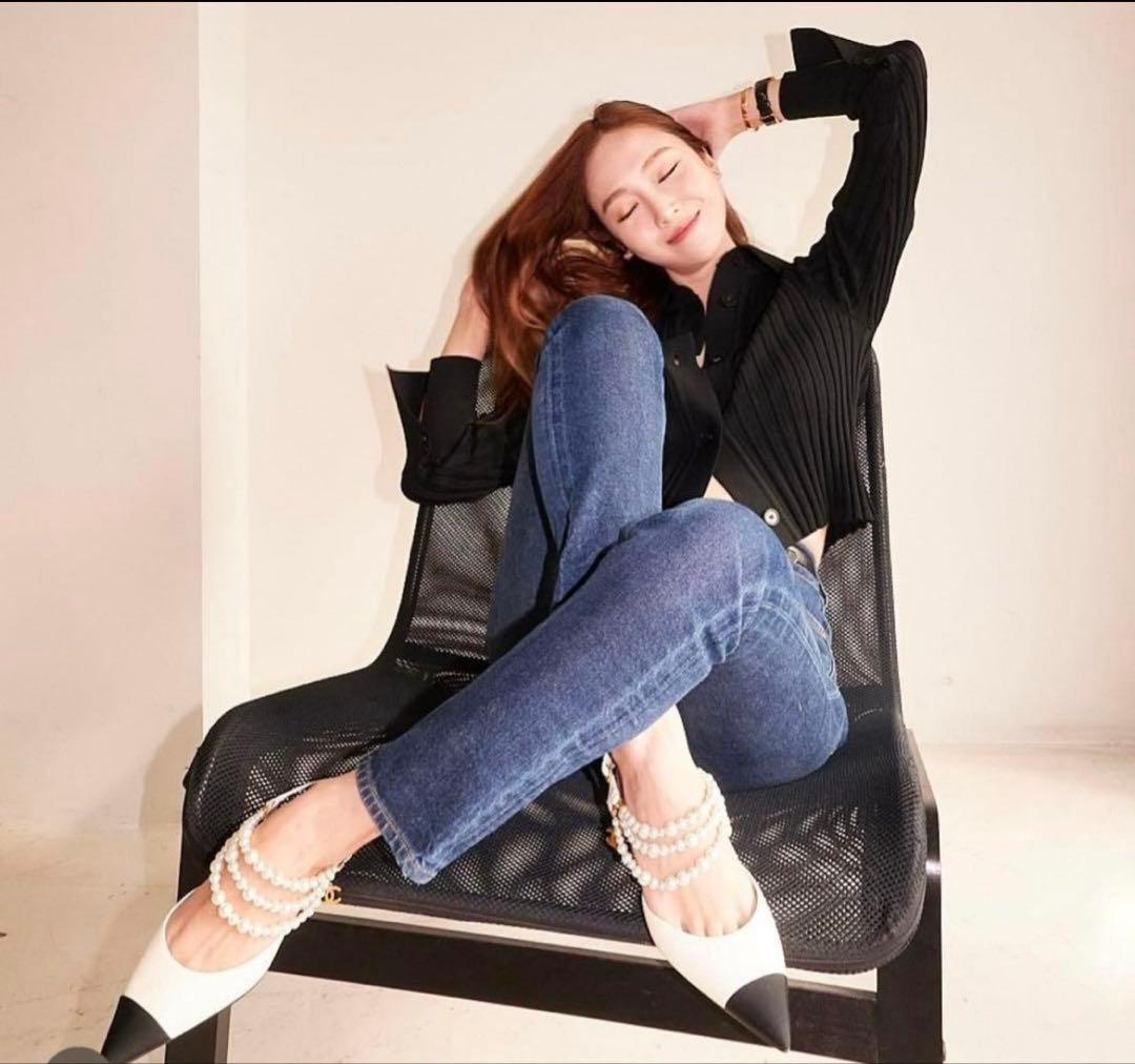 CHANEL シャネル パールスリングバック パンプス サイズ39C