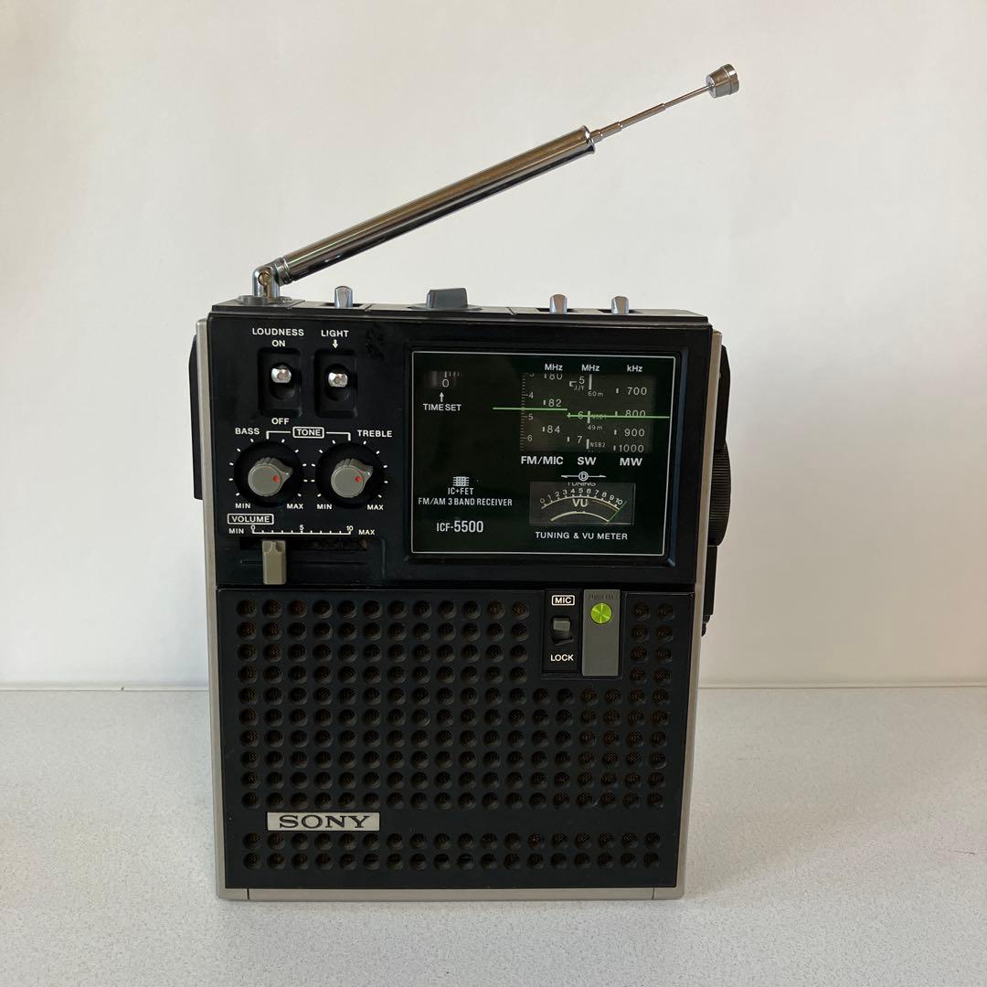 ソニーラジオ　ＩＣＦー５５００ 完動品