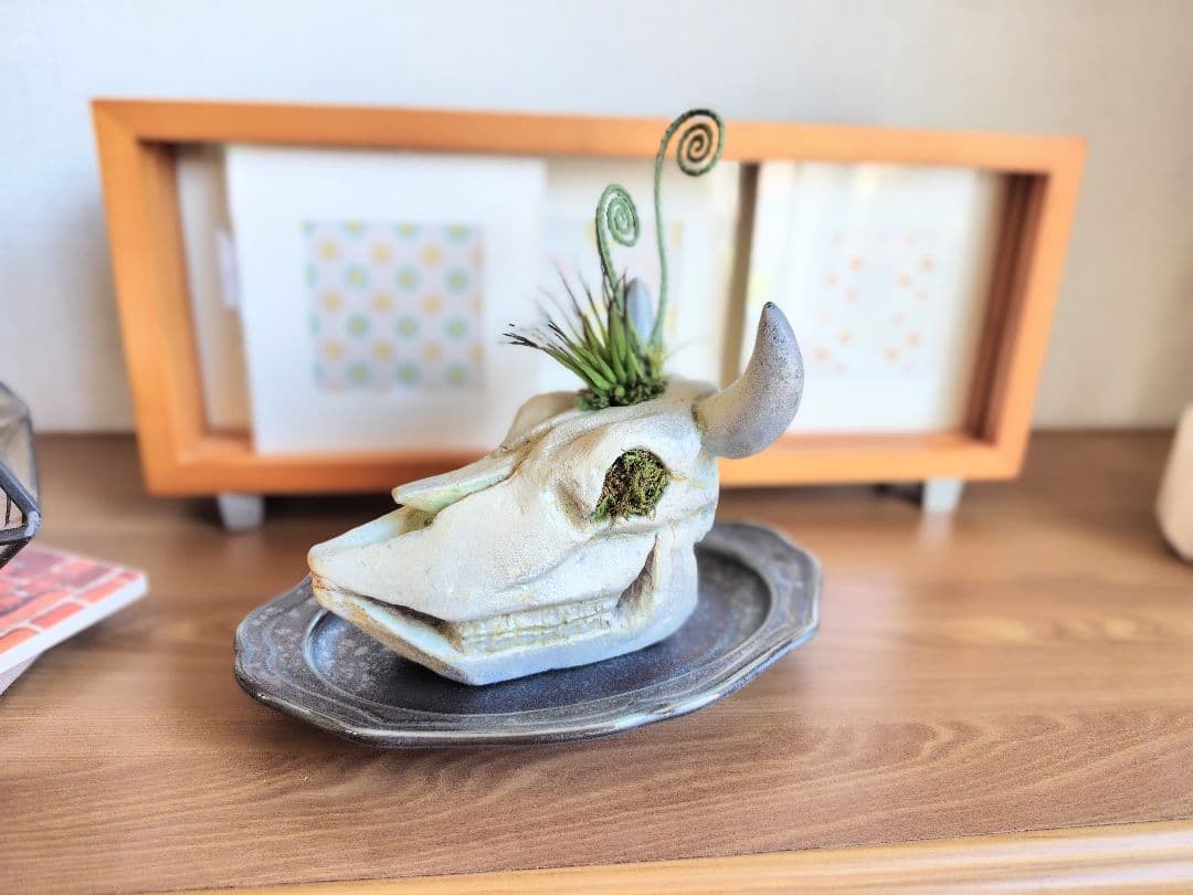 baronさま専用　牛の頭部のオブジェ、モンスターマトリョーシカ