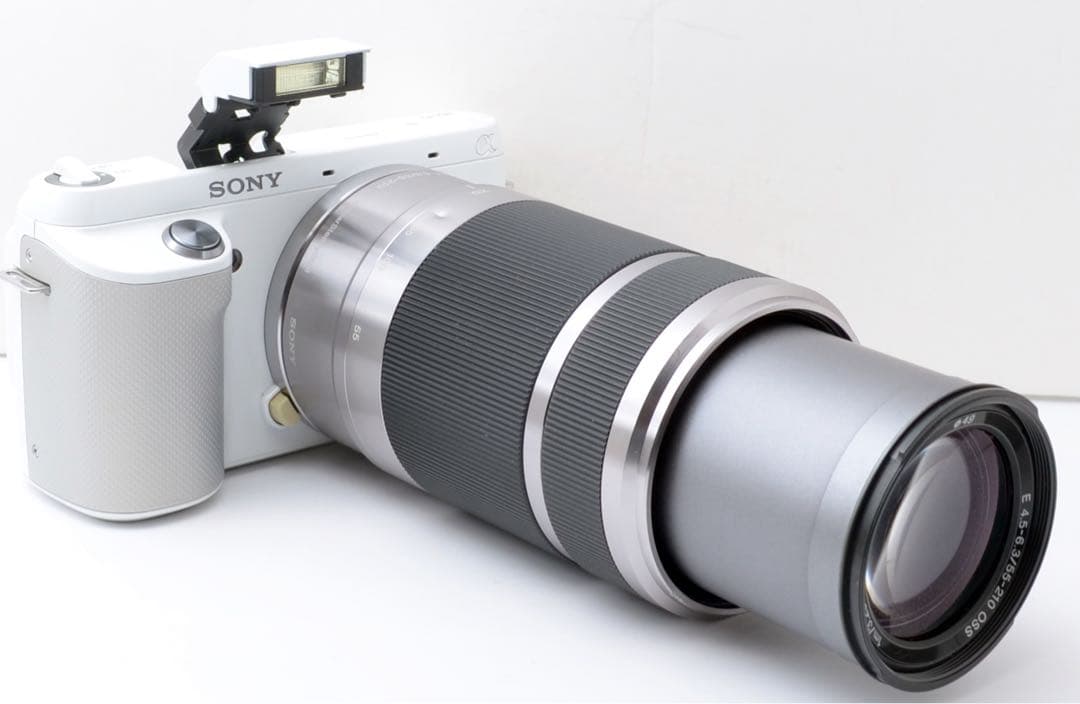 S数少！SONY α NEX-F3★スマホ転送★望遠レンズ付き★カメラバック付き