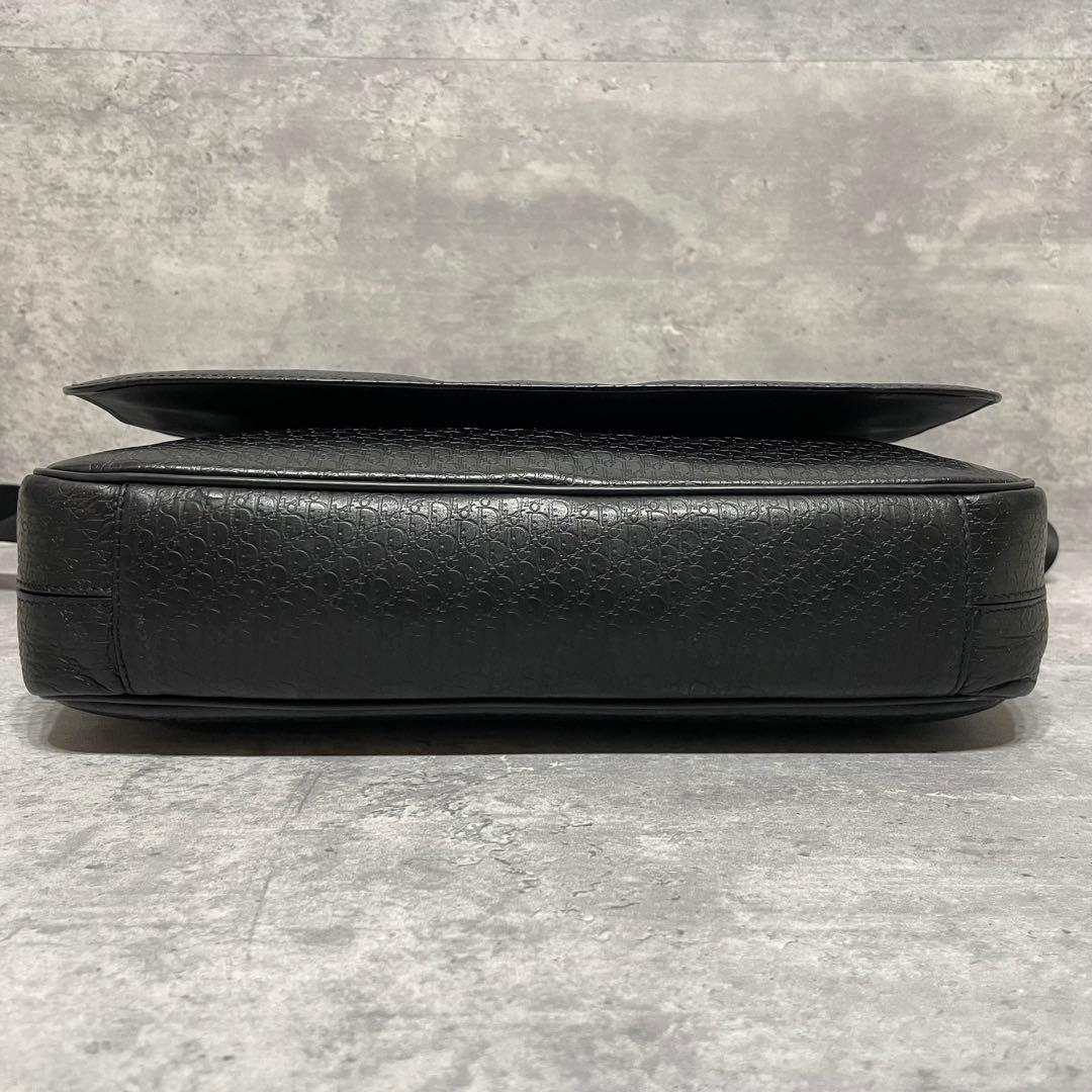 美品 Dior Homme オブリーク トロッター レザー メッセンジャーバッグ