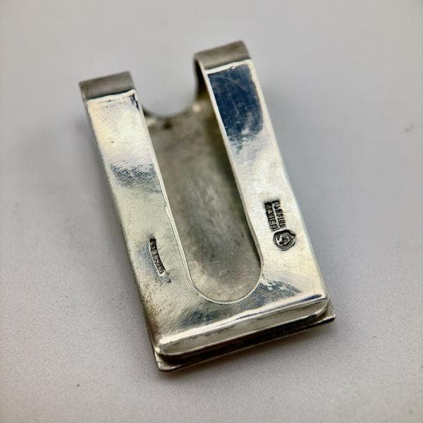 M1169 Mexico PLAFINA アステカ 鳥 マネークリップ