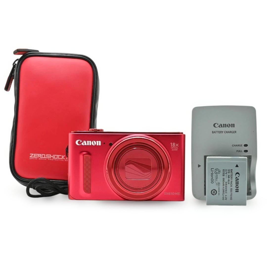 【美品・カメラケース】 Canon PowerShot SX610 HS レッド
