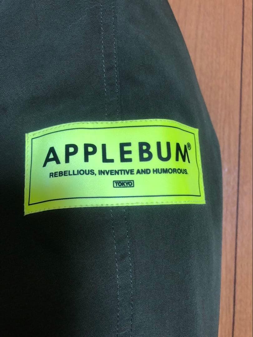 アップルバム　ダウンミックスフードジャケット