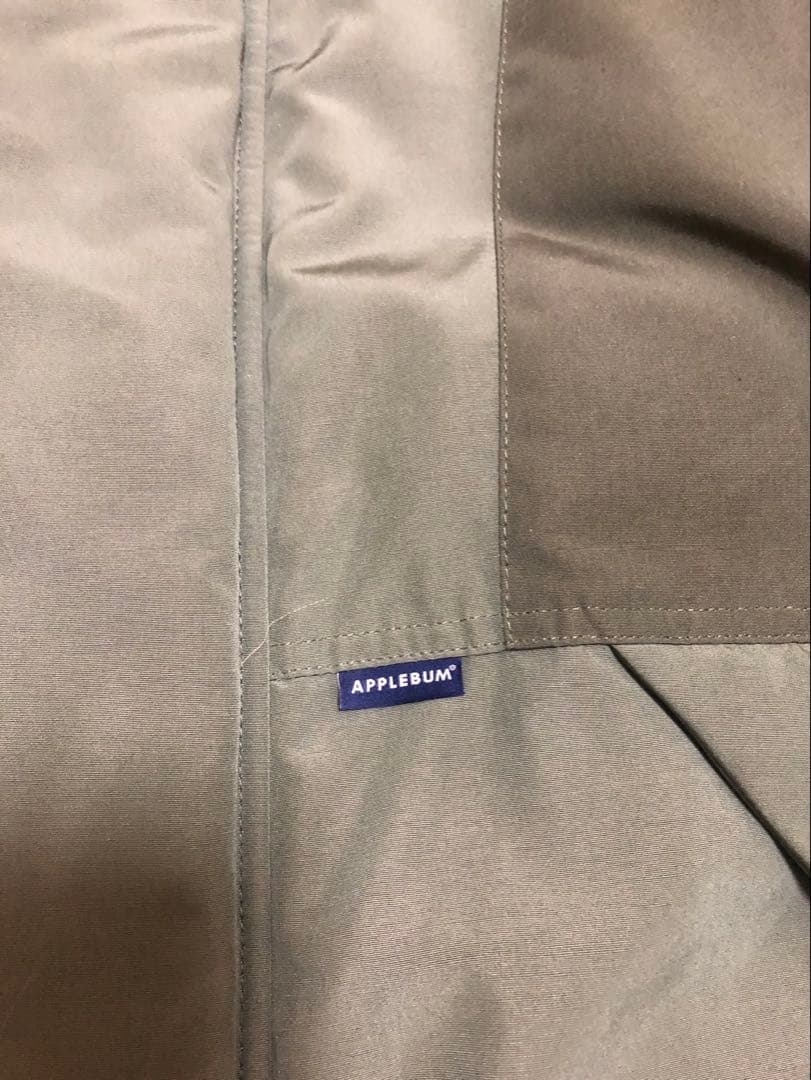 アップルバム　ダウンミックスフードジャケット