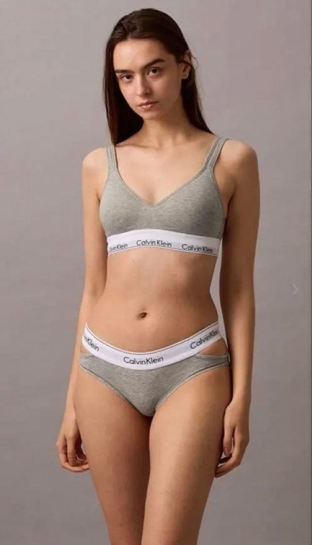   グレー ブラジャーショーツセット B75&XS
