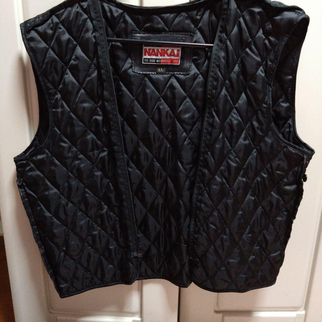 NANKAI ブラック レザー シングルライダース LL