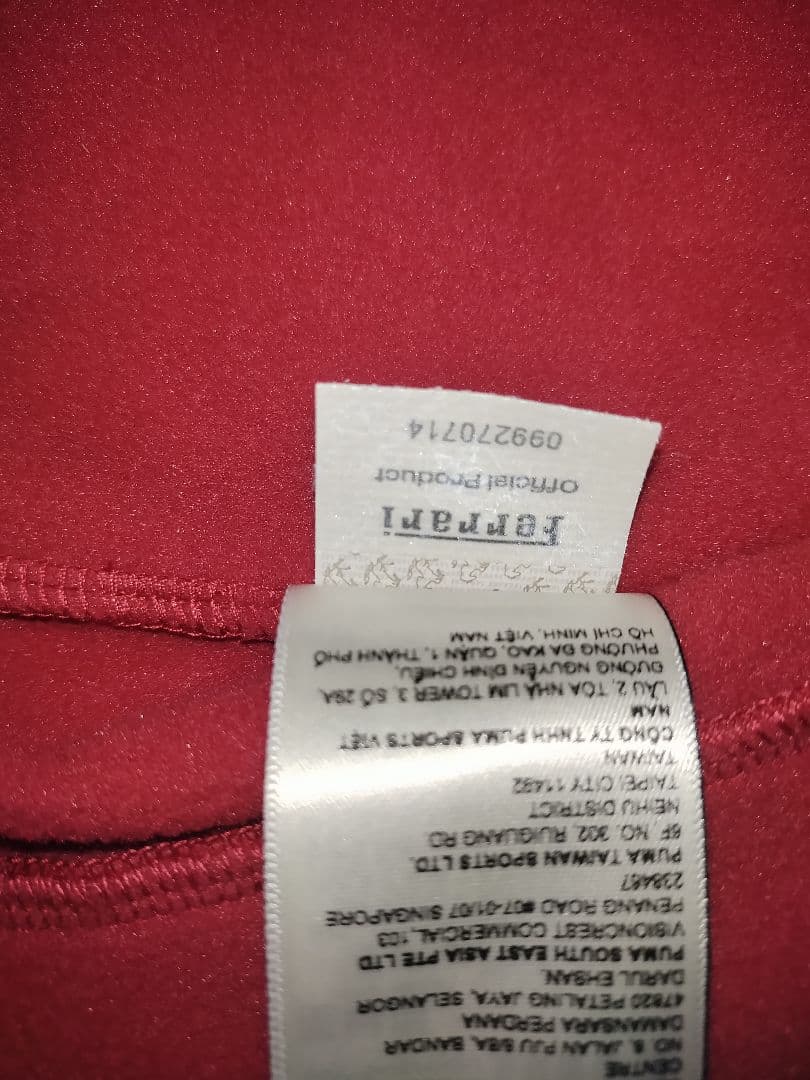 PUMA フェラーリ チーム ソフトシェル ジャケット　2025　F1