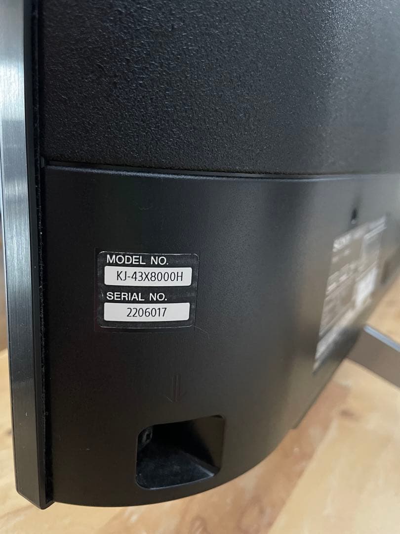 【ジャンク品】SONY 4K液晶テレビ 43V型 KJ-43X8000H