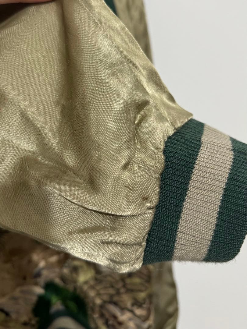 花旅楽団 スカジャン リバーシブル script 和柄 刺繍 鯉 SUKAJAN