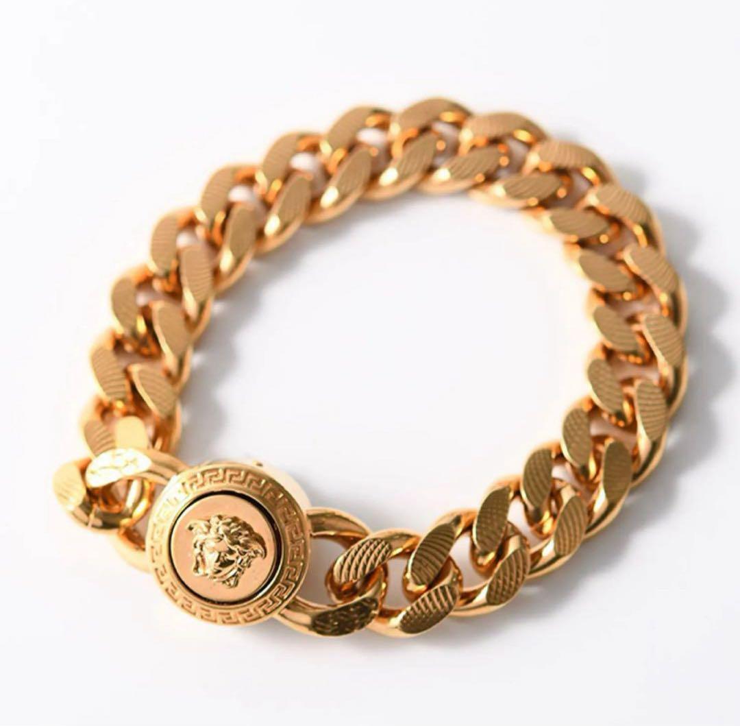 versace ブレスレット　ゴールド