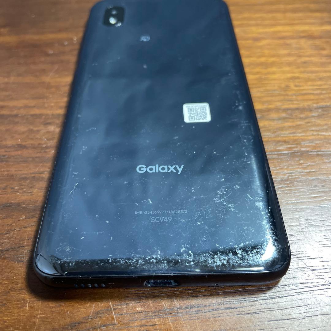 【訳あり】Galaxy A21 SCV49 ブラック c34