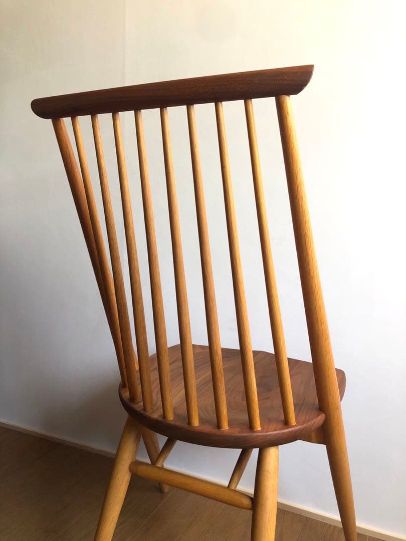 柏木工 シビルチェア1脚 ① ウォールナット&オーク無垢材 オイル仕様 飛騨高山