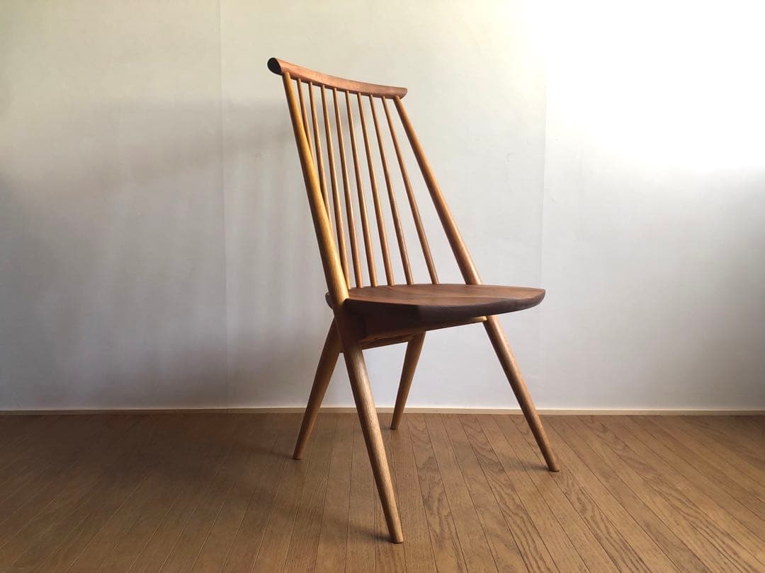 柏木工 シビルチェア1脚 ① ウォールナット&オーク無垢材 オイル仕様 飛騨高山