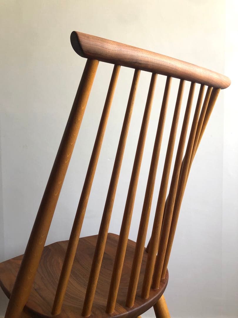 柏木工 シビルチェア1脚 ① ウォールナット&オーク無垢材 オイル仕様 飛騨高山