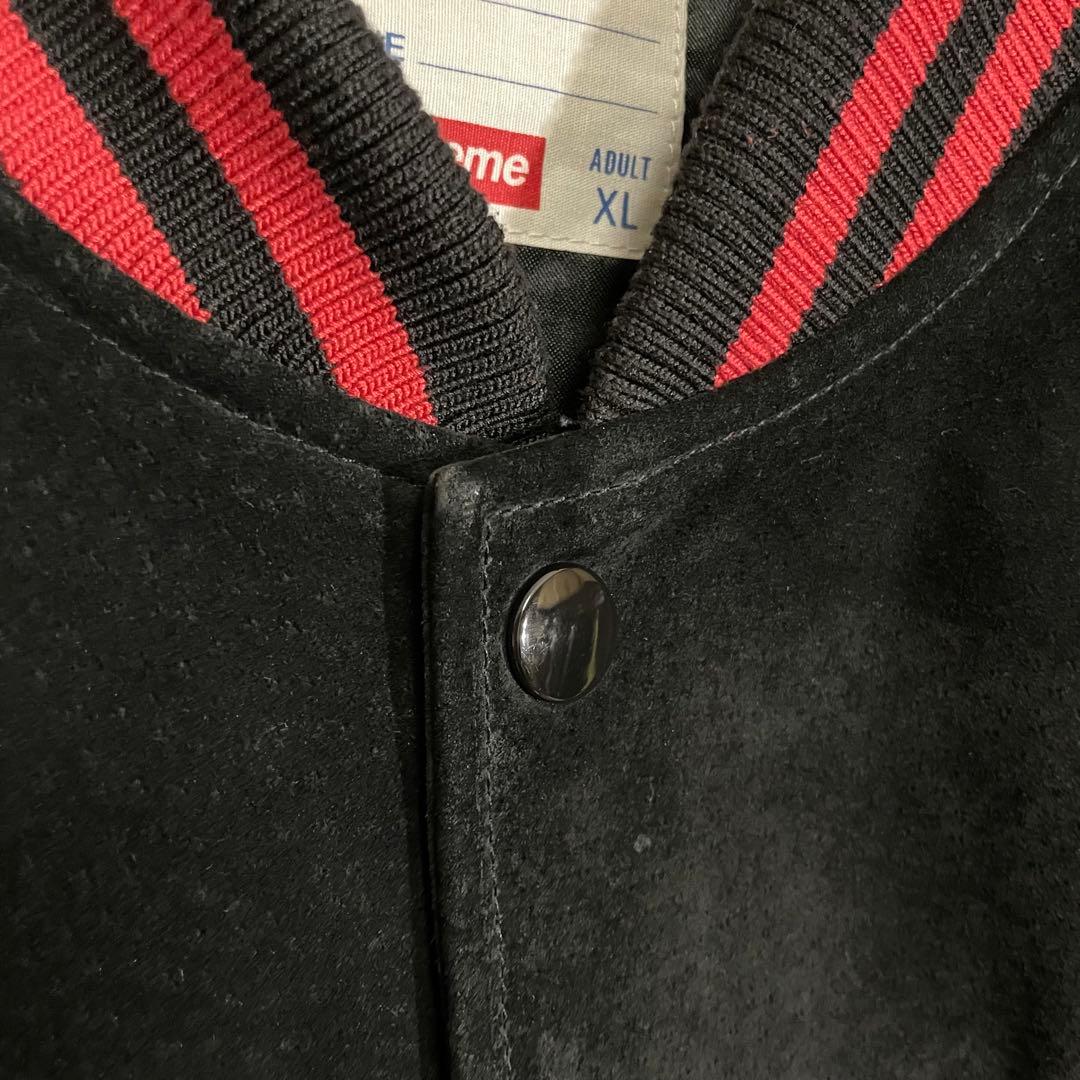 【希少モデル】シュプリーム　パイルアーチロゴ　スエード スタジャン　XL