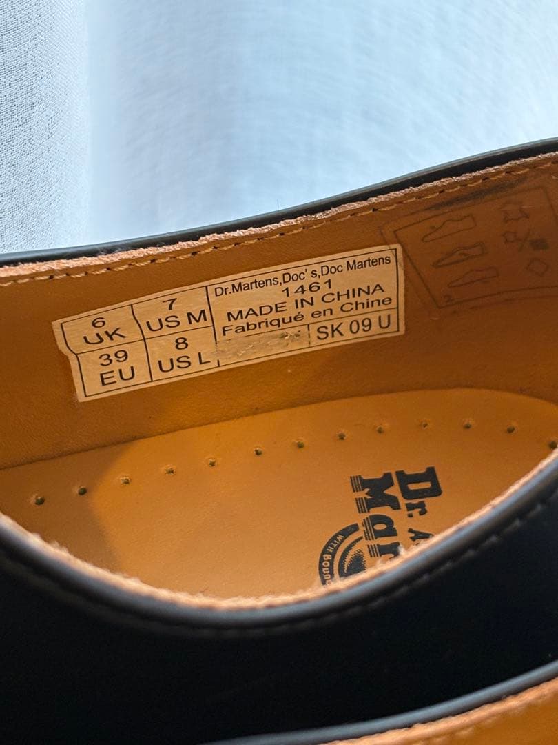 ドクターマーチン 3ホール UK6 25cm ローファー