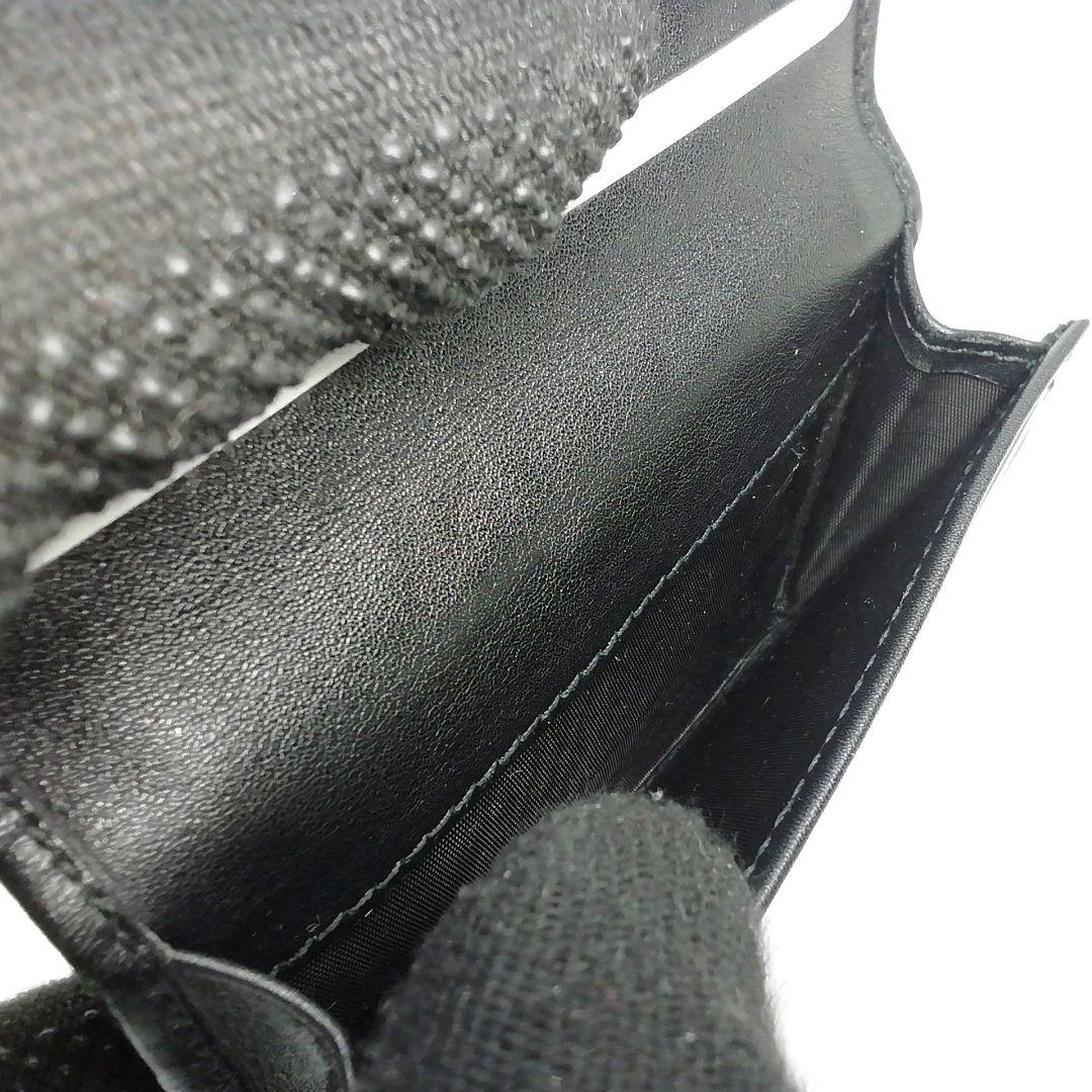 GUCCI　グッチ　シマレザー　ブラック　名刺入れ　カードケース　保存袋・付属品