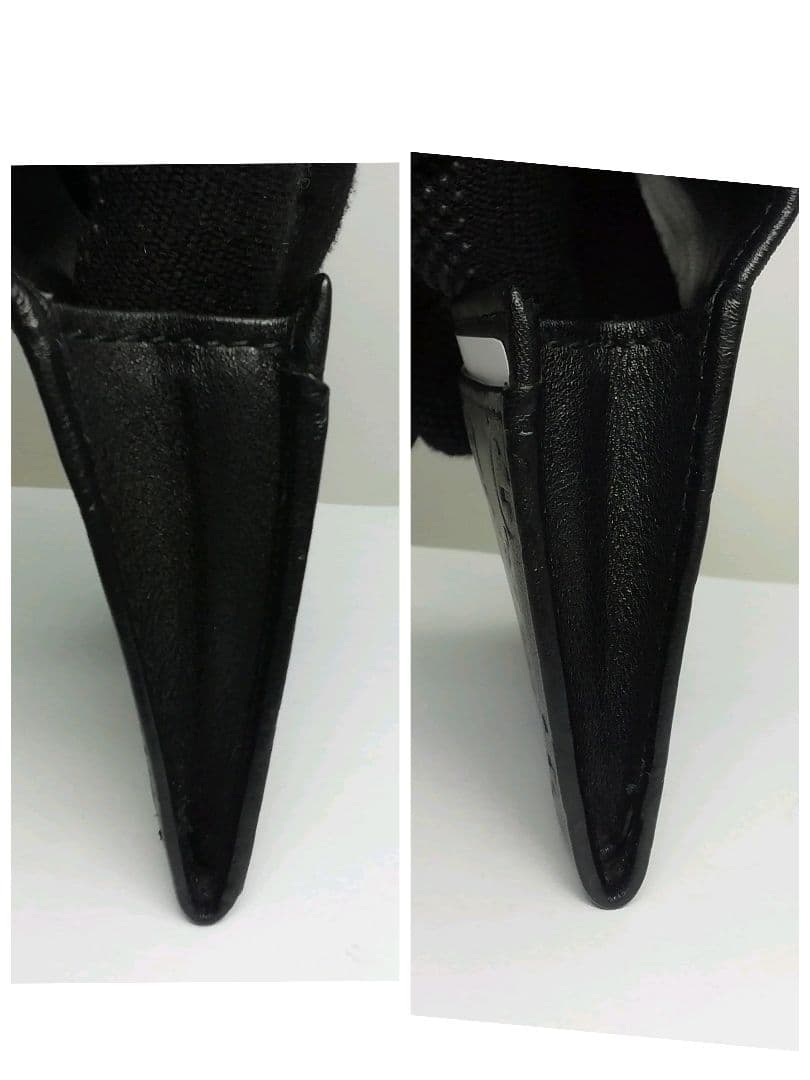 GUCCI　グッチ　シマレザー　ブラック　名刺入れ　カードケース　保存袋・付属品