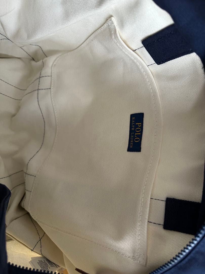 Polo Ralph Laurenビッグポニーキャンバスラージトートバッグ