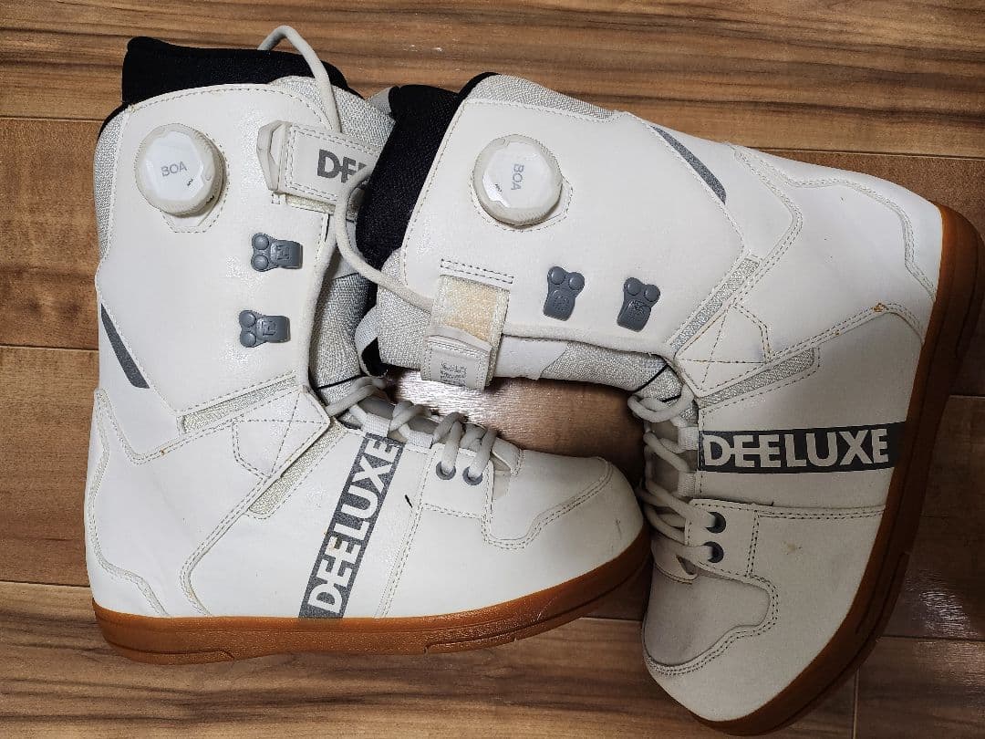 SALOMON ビンディング&DEE-LUXE 白色ブーツ セット&スキーウェア