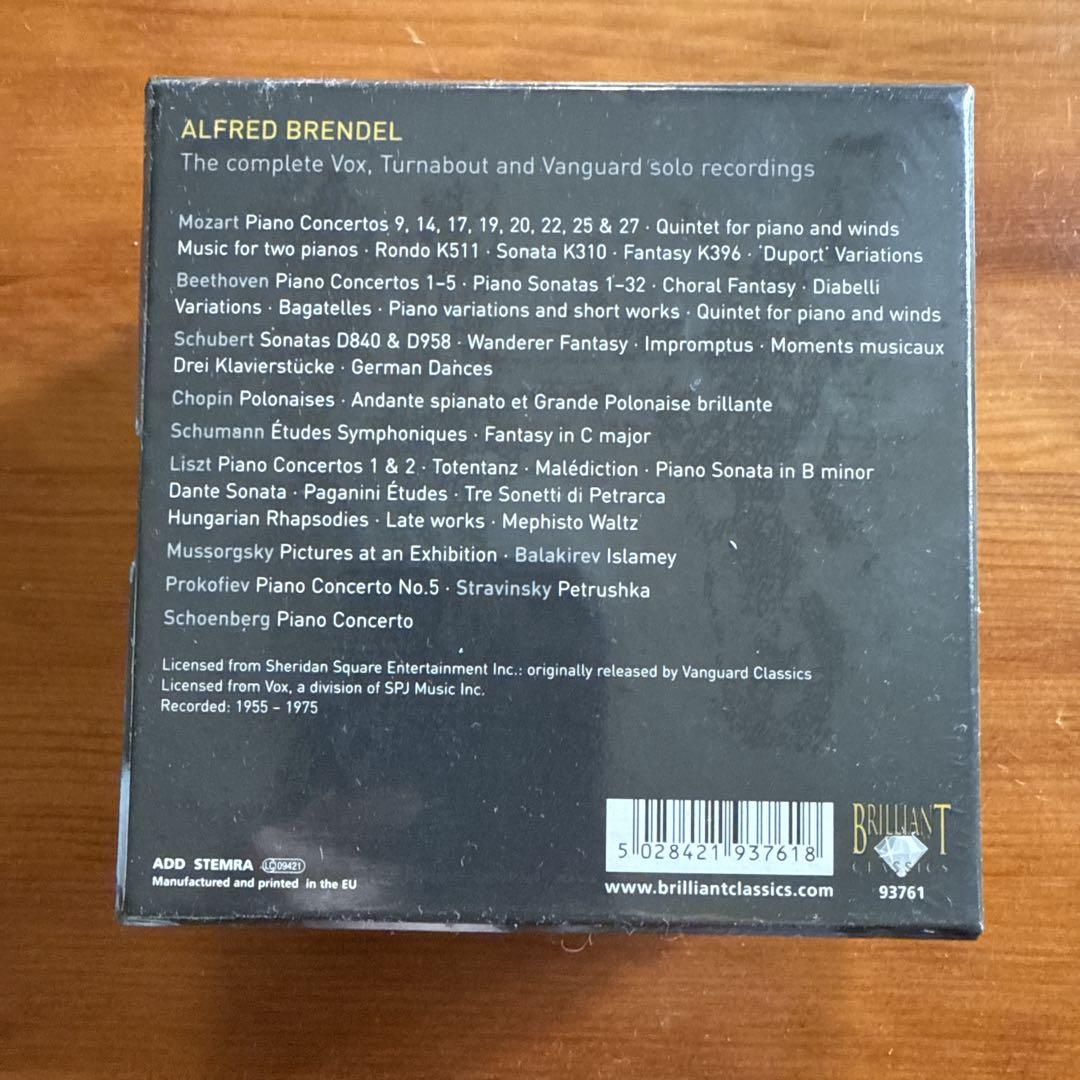 ブレンデル　ソロ＆協奏曲録音全集　３５ＣＤ アルフレート・ブレンデル　ボックス