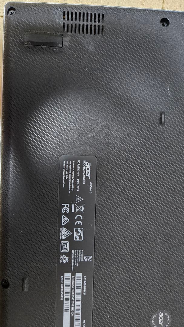 ノートパソコン Acer Aspire3 A315-59-H56Y