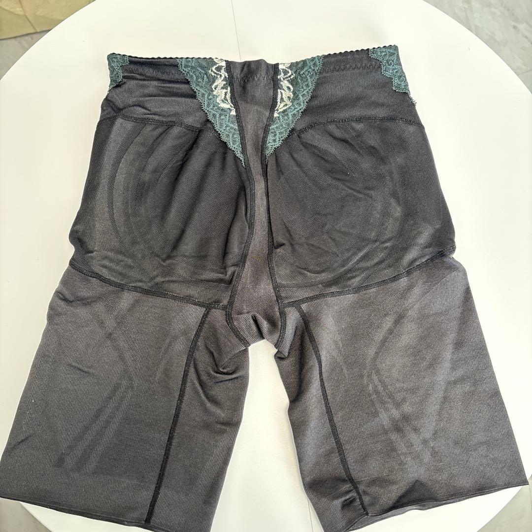 レース付き ブラック 骨盤ガードル M-64