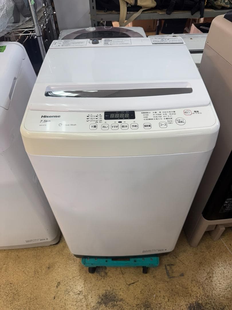 (4147W3)*洗濯機 ハイセンス HW-G75A 7.5kg 2021年