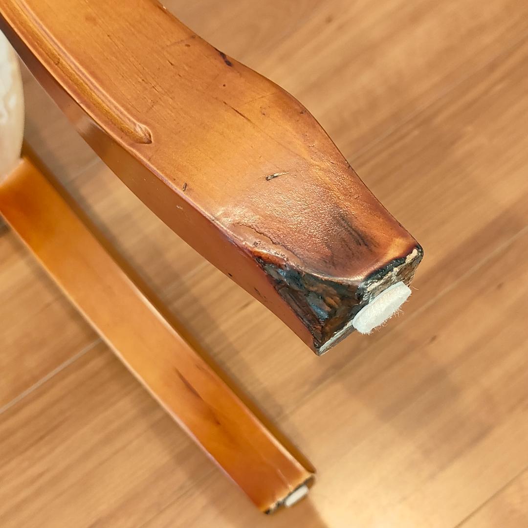 アンティーク　レザーチェア　合皮　ダイニングチェア　2脚セット②